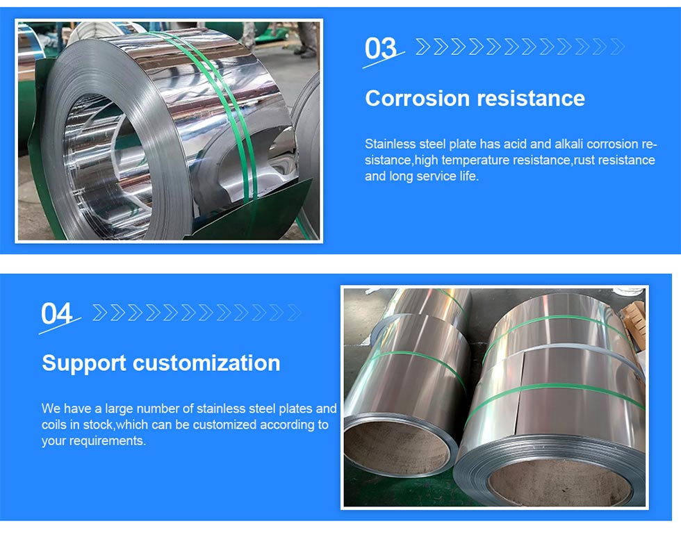 321 NO.1 2B BA 8K Cold Rolled Stainless Steel Coil with Thickness