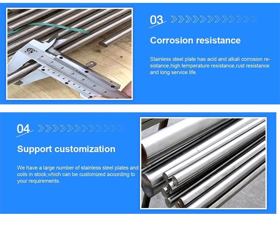 304 Circular Stainless Steel Round Bar